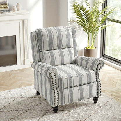 Poltrona reclinabile moderna con seduta imbottita e pelle PU