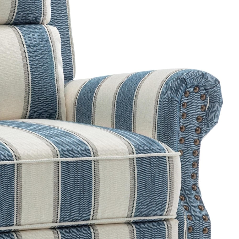 Poltrona reclinabile moderna con seduta imbottita e pelle PU