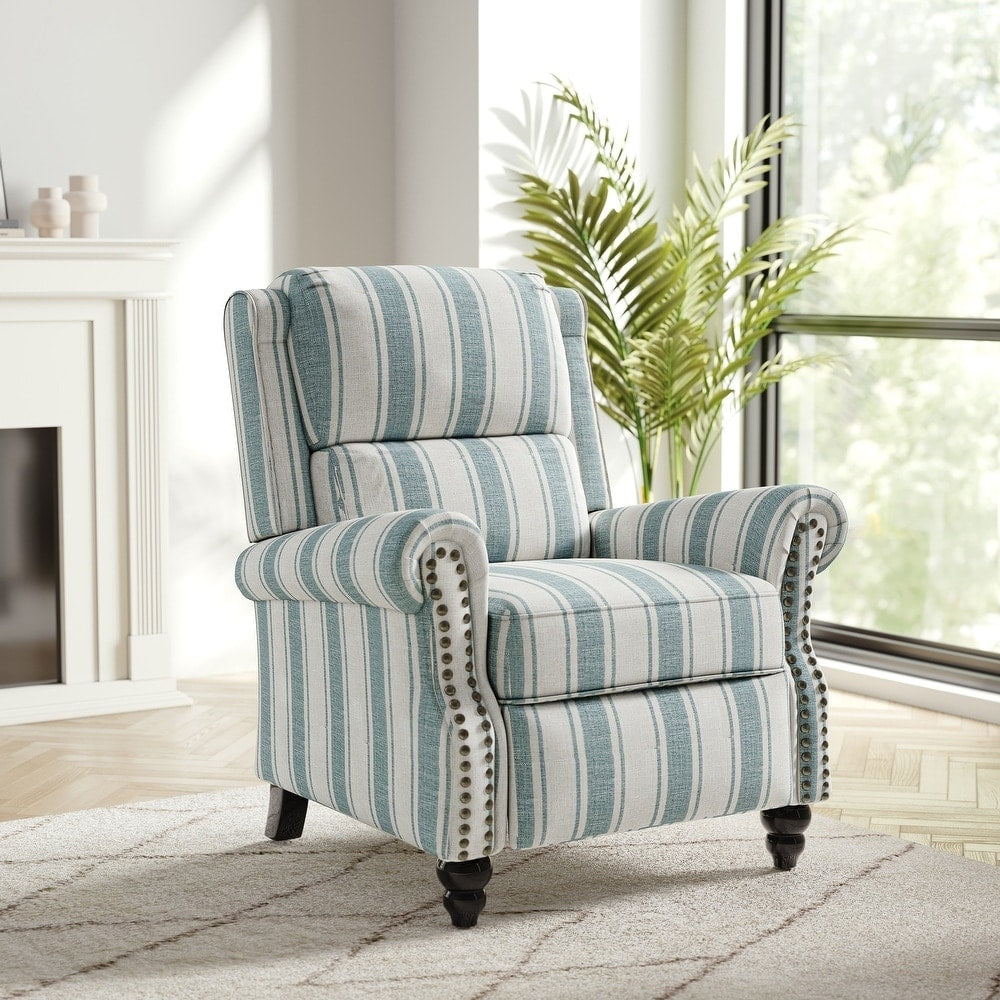 Poltrona reclinabile moderna con seduta imbottita e pelle PU