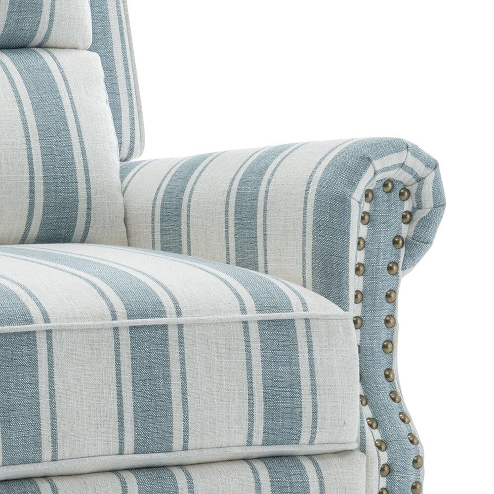 Poltrona reclinabile moderna con seduta imbottita e pelle PU