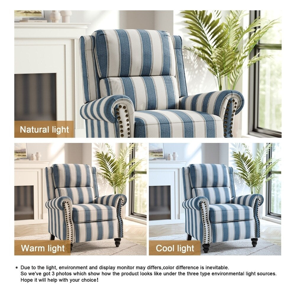 Poltrona reclinabile moderna con seduta imbottita e pelle PU