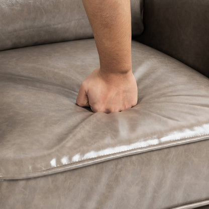 Poltrona reclinabile moderna con seduta imbottita e pelle PU