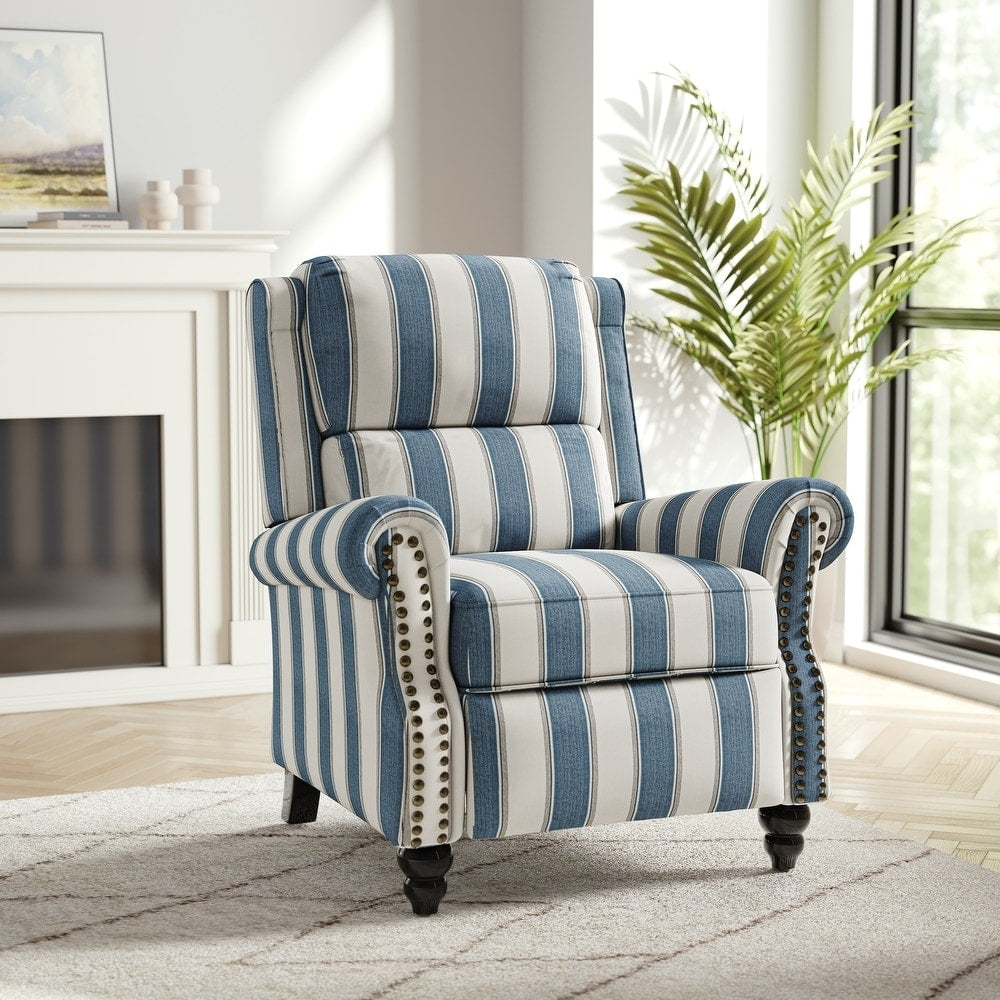 Poltrona reclinabile moderna con seduta imbottita e pelle PU