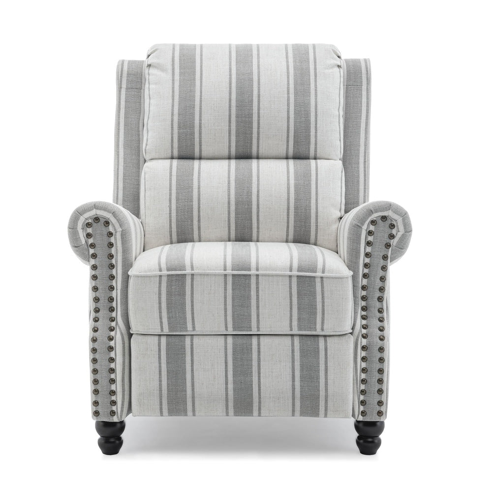 Poltrona reclinabile moderna con seduta imbottita e pelle PU