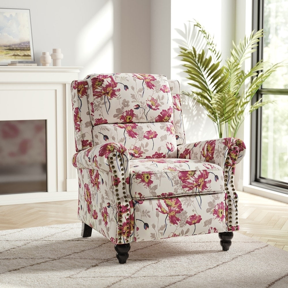 Poltrona reclinabile moderna con seduta imbottita e pelle PU