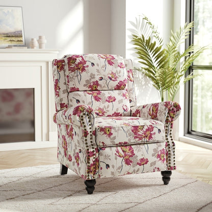 Poltrona reclinabile moderna con seduta imbottita e pelle PU