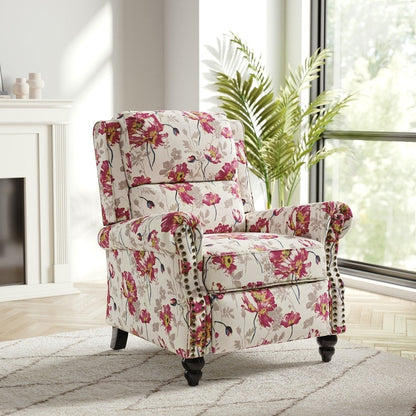 Poltrona reclinabile moderna con seduta imbottita e pelle PU