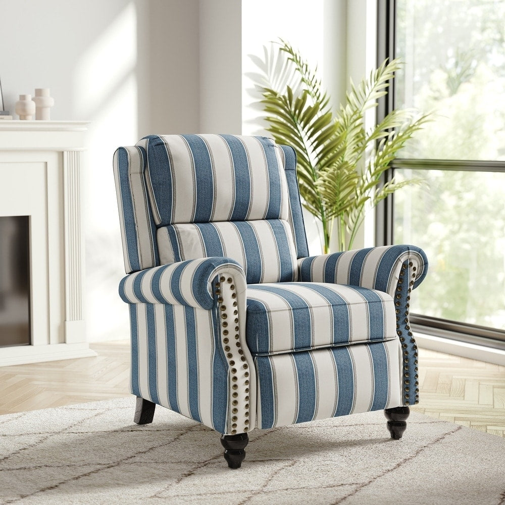 Poltrona reclinabile moderna con seduta imbottita e pelle PU