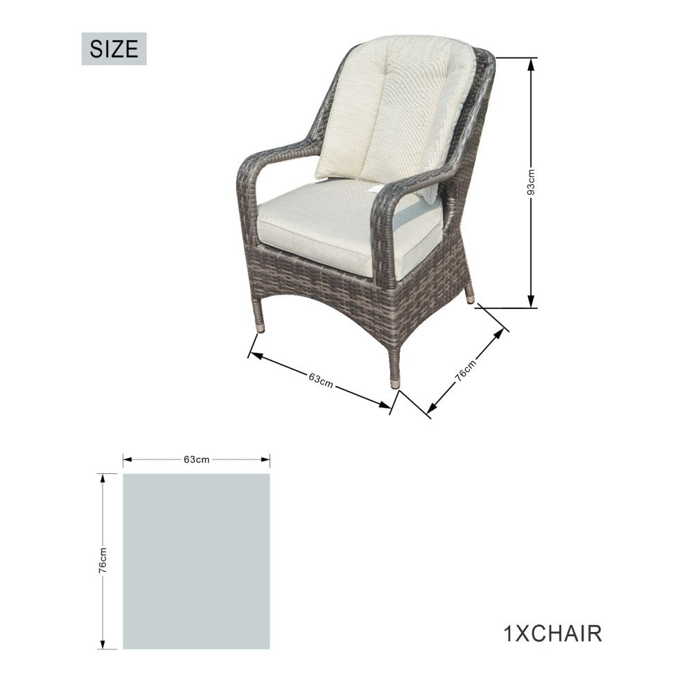 Set da pranzo moderno da patio in alluminio e vimini da 5 pezzi con tavolo con piano in vetro quadrato e 4 sedie