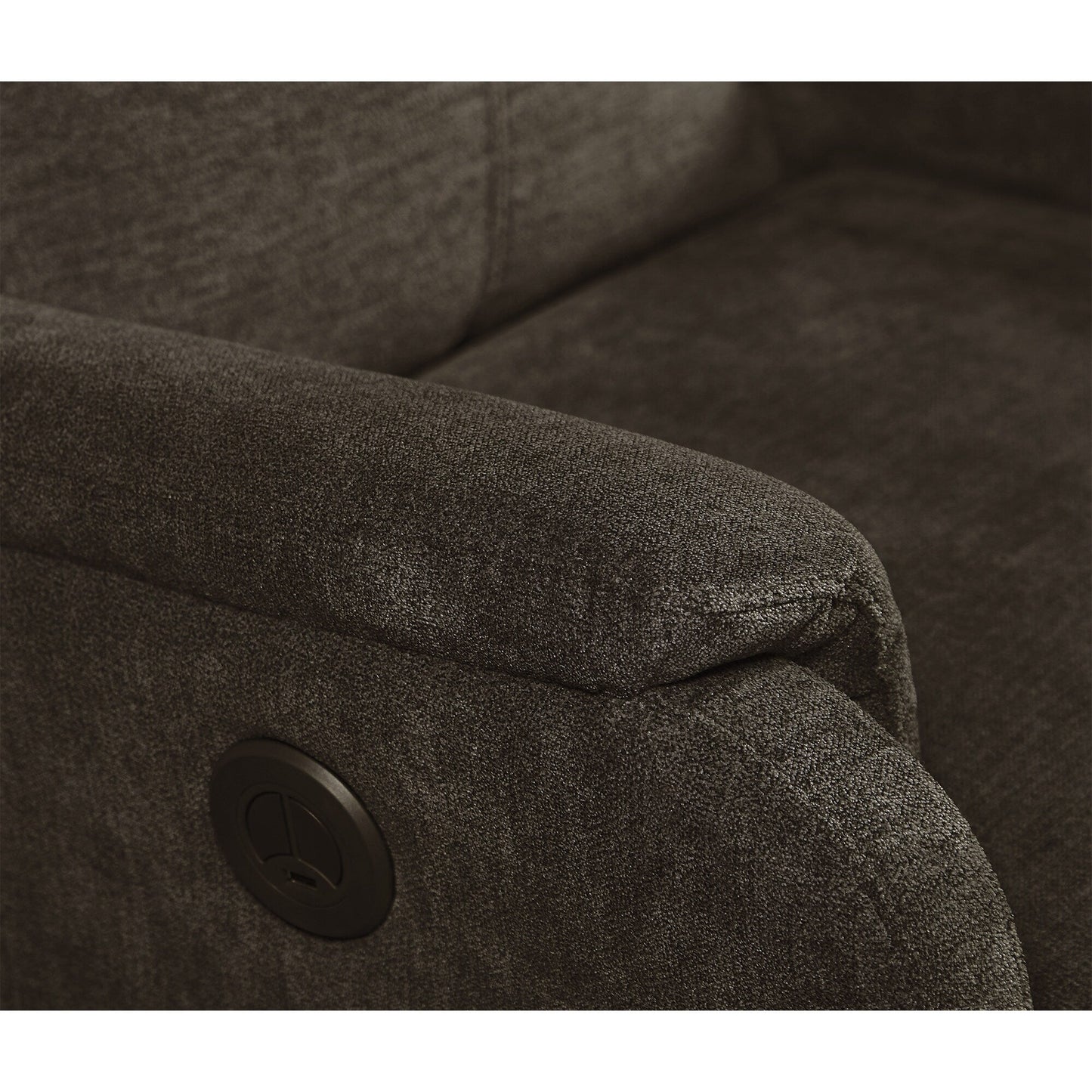 Poltrona reclinabile elettrica moderna con porta USB, supporto completo per testa e lombare, tessuto facile da pulire