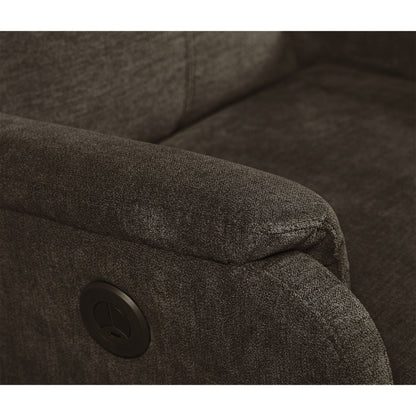 Poltrona reclinabile elettrica moderna con porta USB, supporto completo per testa e lombare, tessuto facile da pulire