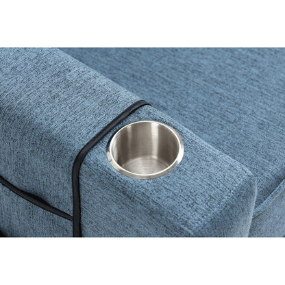 Poltrona reclinabile manuale moderna con schienale a spinta, poltrona da home theater con schienale ad ala, vibrazione e calore