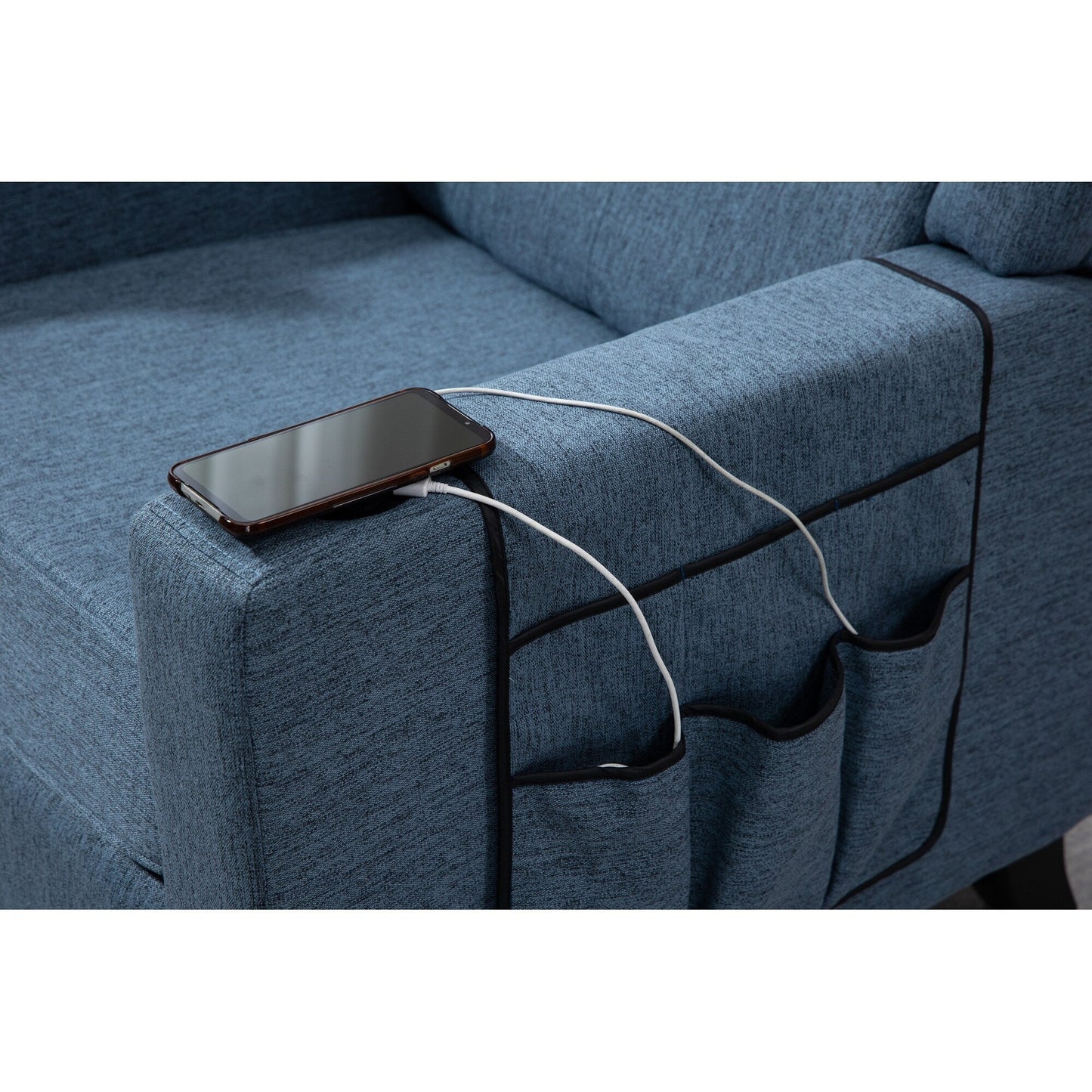 Poltrona reclinabile manuale moderna con schienale a spinta, poltrona da home theater con schienale ad ala, vibrazione e calore