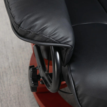 Poltrona reclinabile girevole moderna per camper con poggiapiedi per soggiorno