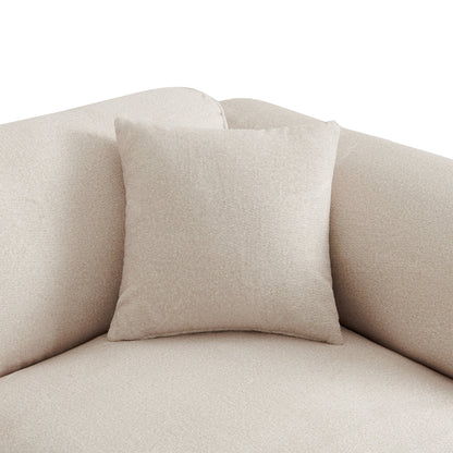 Divano componibile moderno di lusso in velluto a 4 posti con pouf e cuscini rimovibili per soggiorno e appartamento