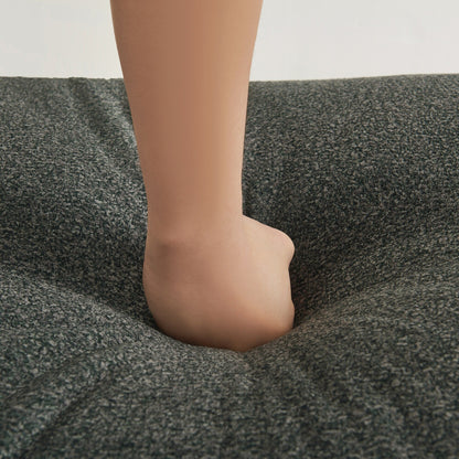 Divano componibile moderno di lusso in velluto a 4 posti con pouf e cuscini rimovibili per soggiorno e appartamento