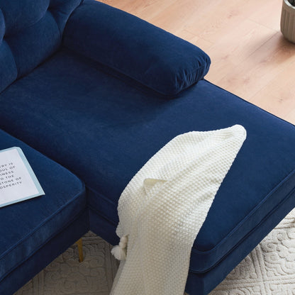 Divani componibili moderni, divani in velluto a L