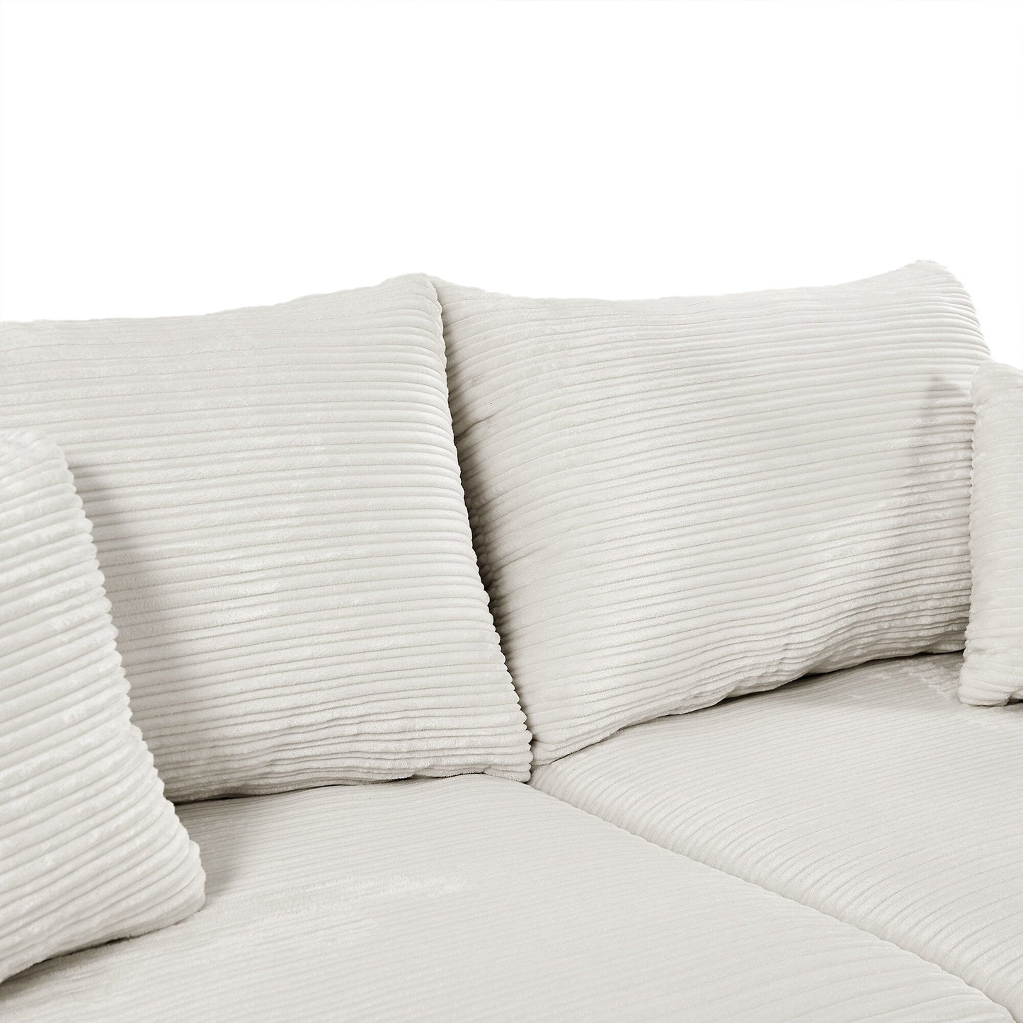 Divano singolo moderno con pouf mobile, spazio nascosto, porte USB, portabicchieri e porta telefono per il soggiorno