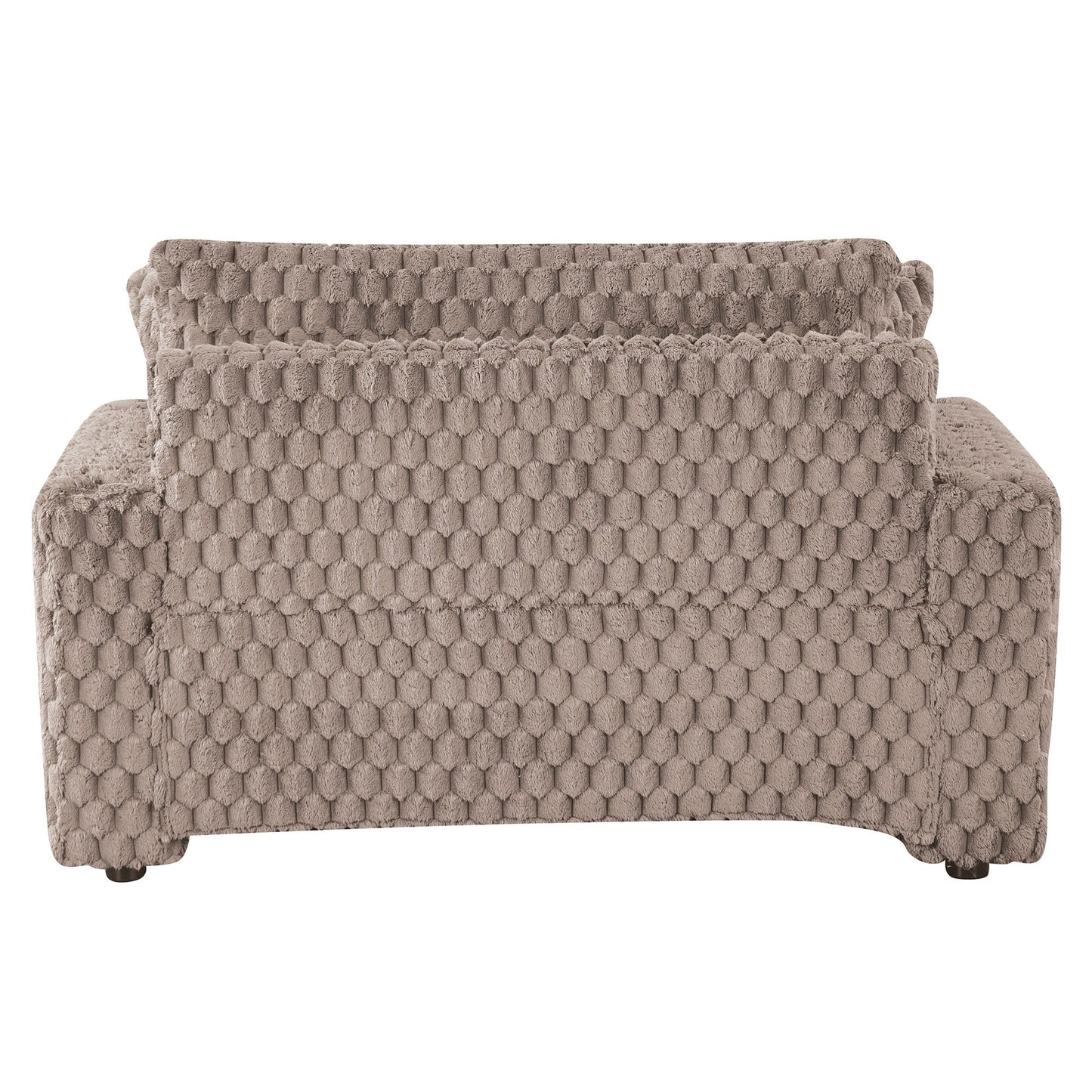 Divano letto moderno e morbido per interni con chaise longue e cuscini