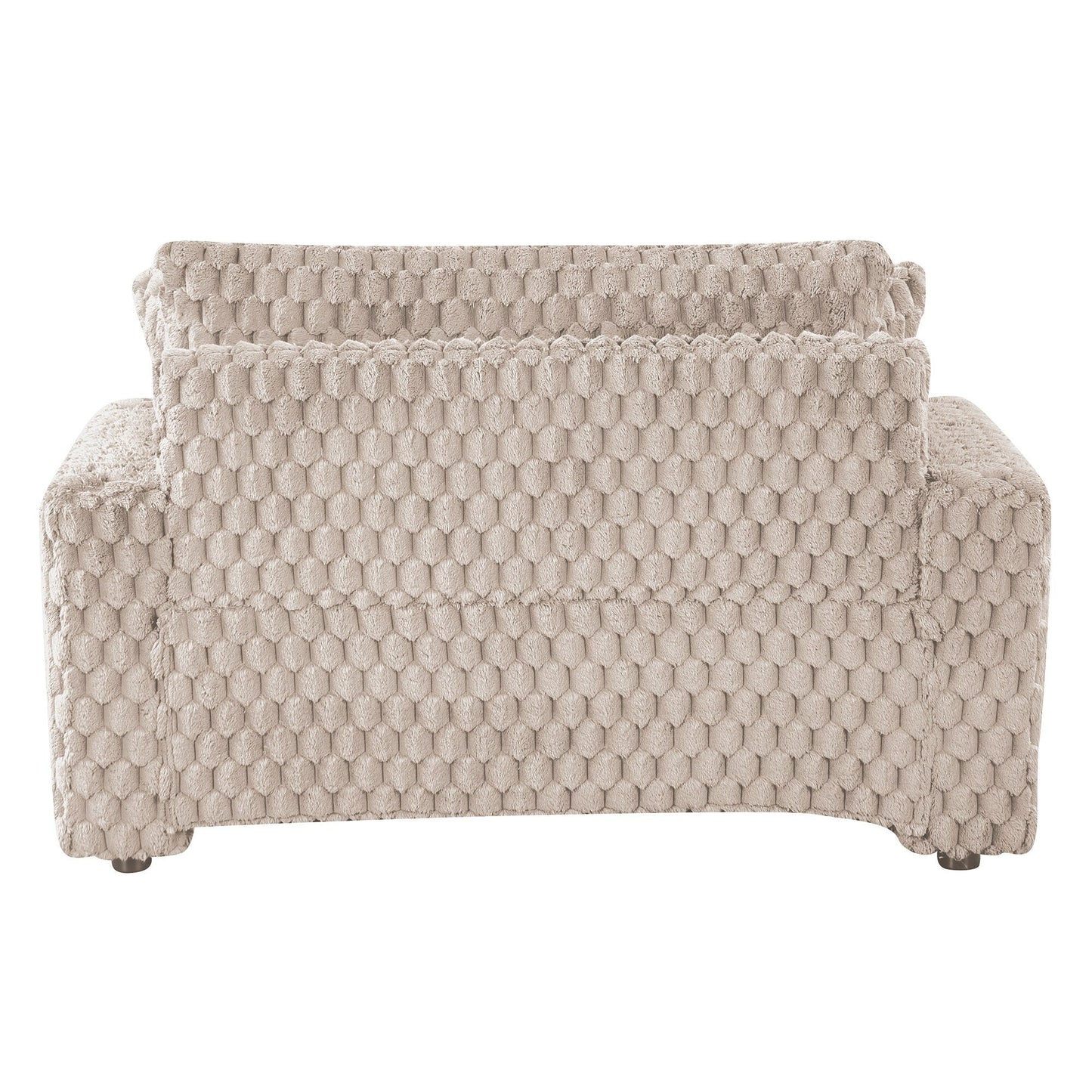 Divano letto moderno e morbido per interni con chaise longue e cuscini