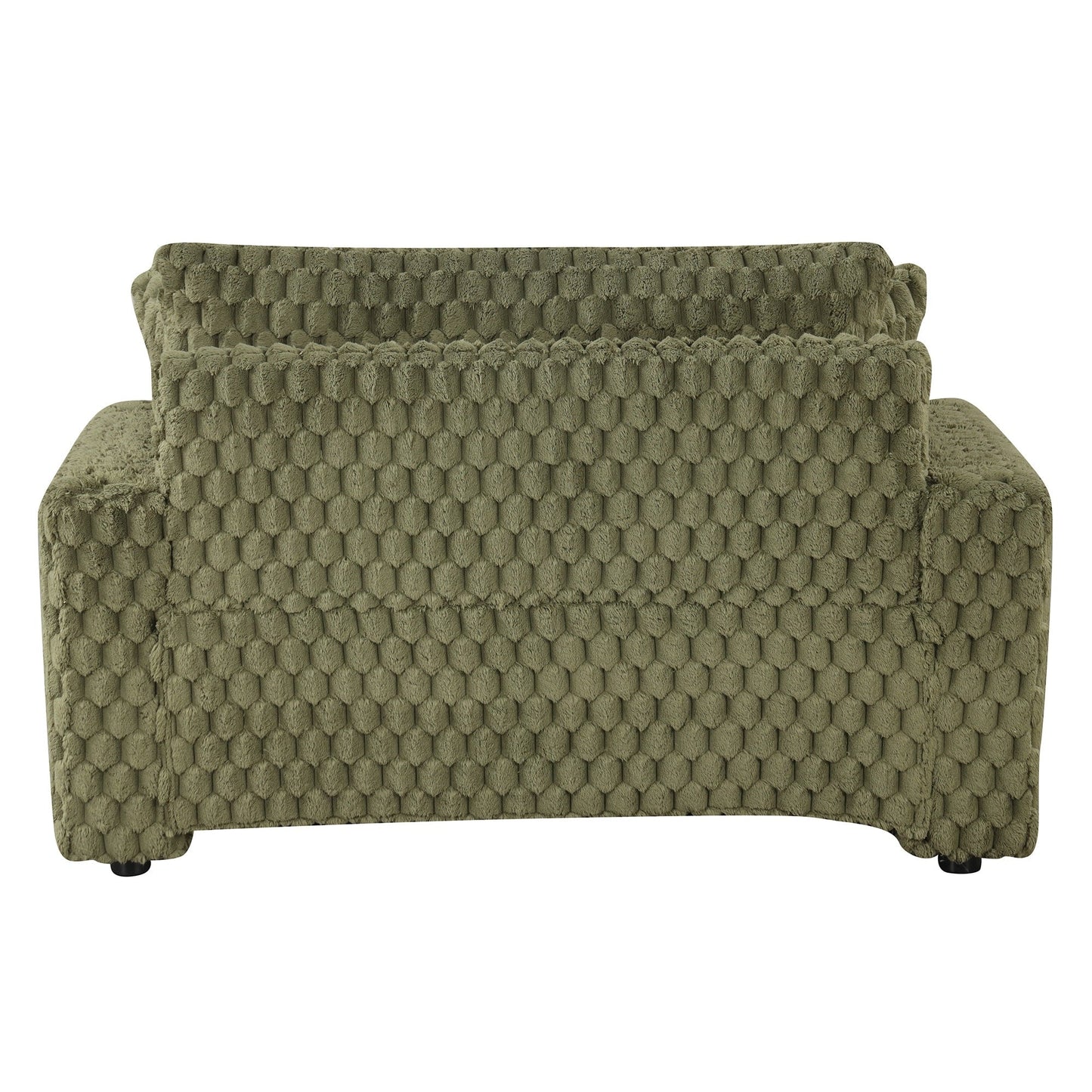 Divano letto moderno e morbido per interni con chaise longue e cuscini