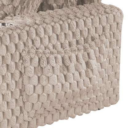 Divano letto moderno e morbido per interni con chaise longue e cuscini