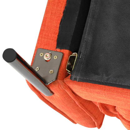 Divano a 3 posti in stile moderno, imbottito in tessuto di lino