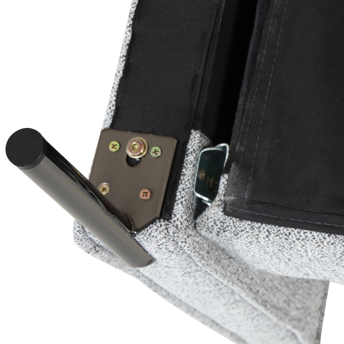 Divano a 3 posti in stile moderno, imbottito in tessuto di lino