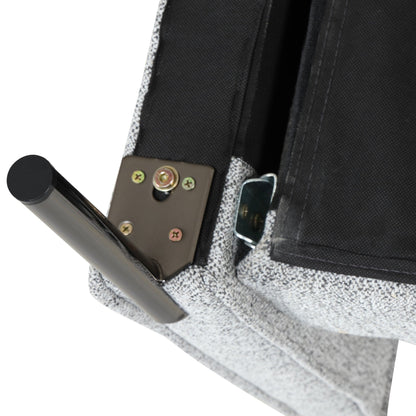 Divano a 3 posti in stile moderno, imbottito in tessuto di lino