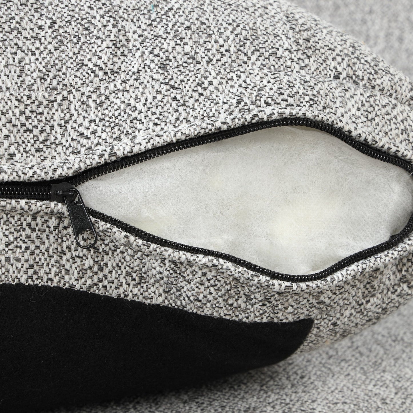 Divano a 3 posti in stile moderno, imbottito in tessuto di lino