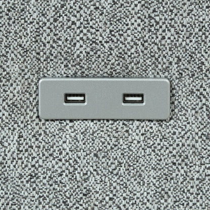 Divano a 3 posti in stile moderno, imbottito in tessuto di lino