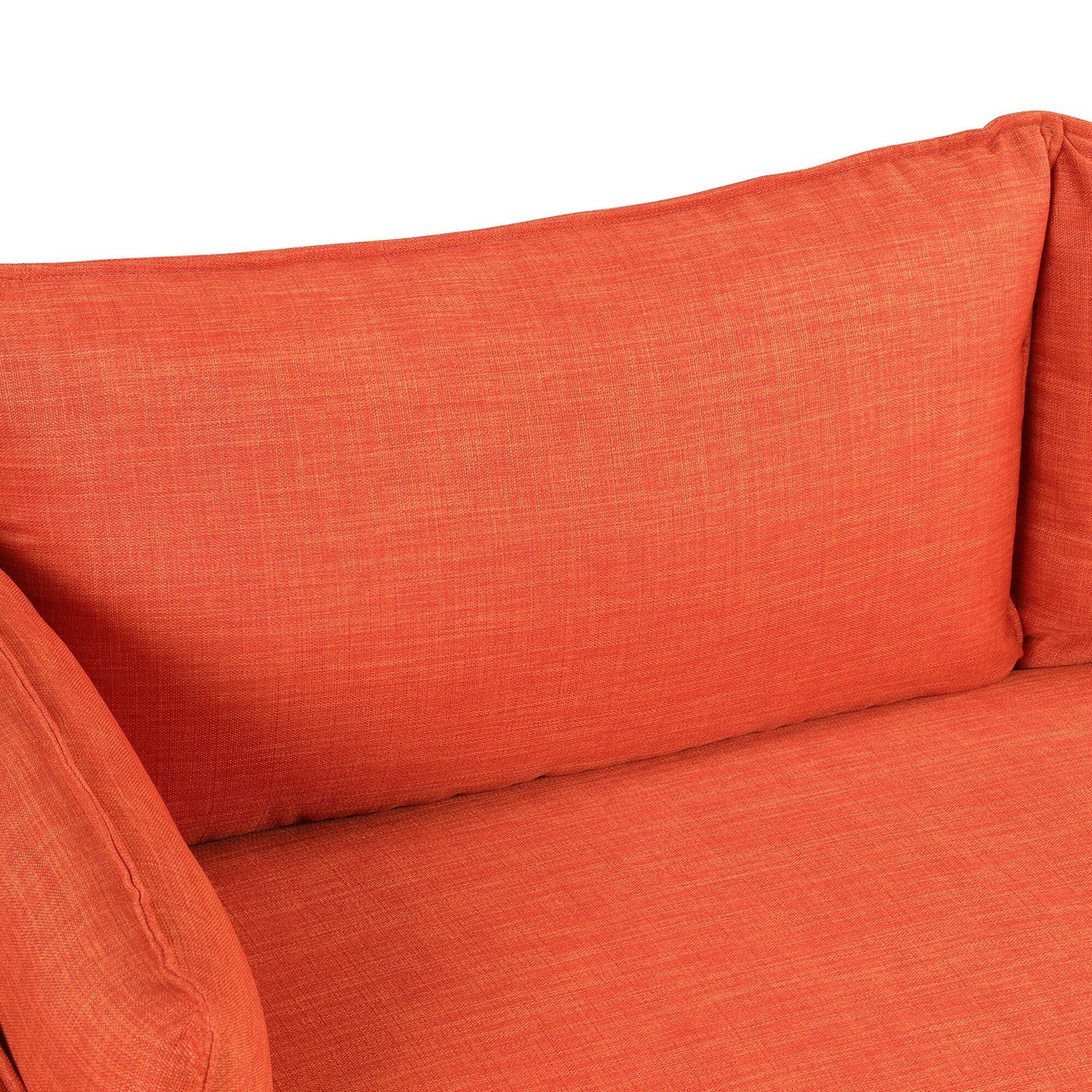 Divano a 3 posti in stile moderno, imbottito in tessuto di lino