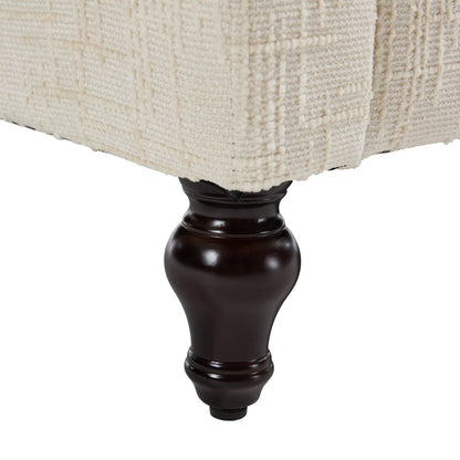 Divano moderno a 2 posti in ciniglia con gambe in legno, luce a LED, porta di ricarica USB e borsa portaoggetti, soggiorno, camera da letto, studio