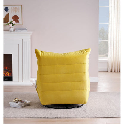 Poltrona reclinabile girevole moderna con tasca laterale, poltrona imbottita casual