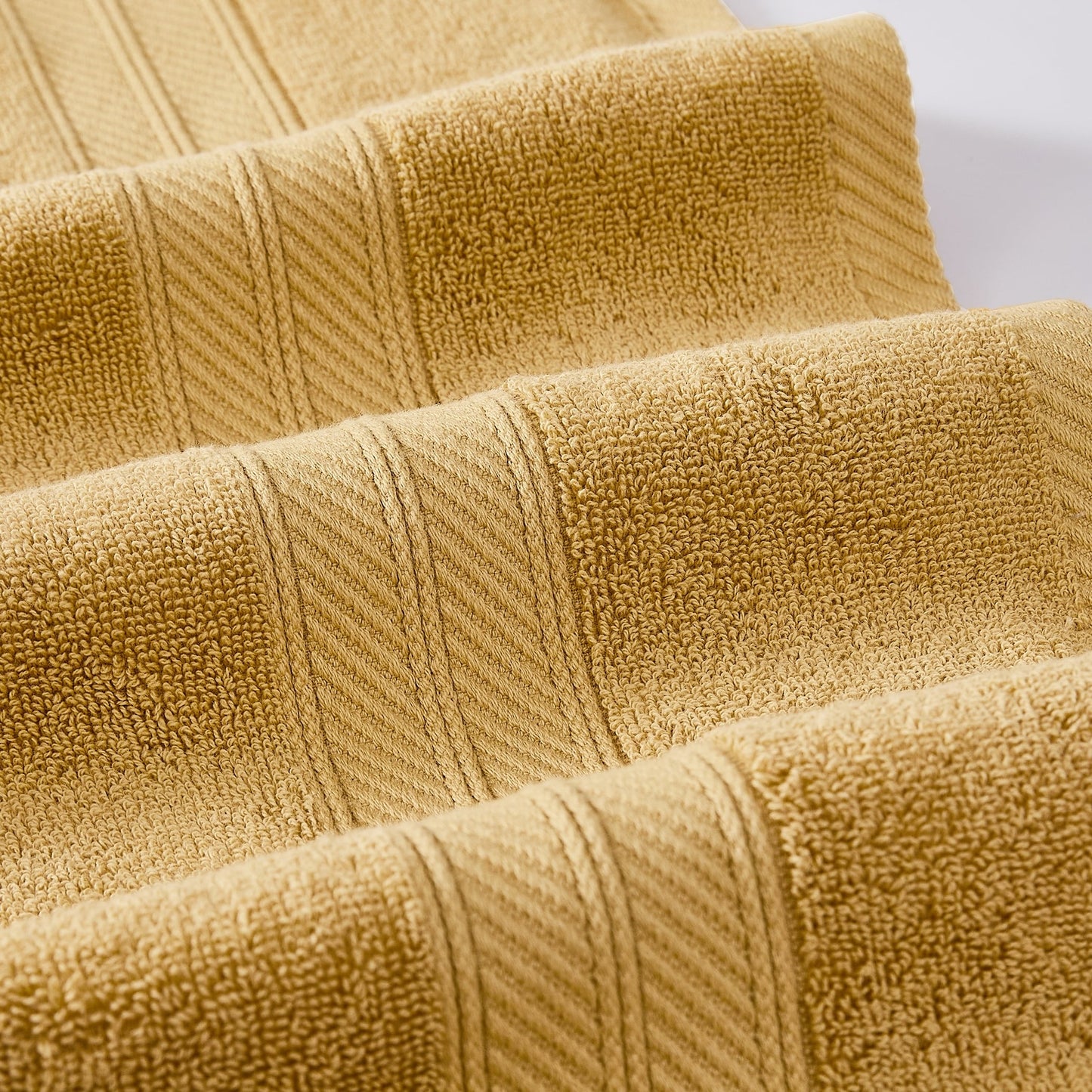 Set di 6 asciugamani jacquard tinti in filo Modern Threads Trefoil Filigree