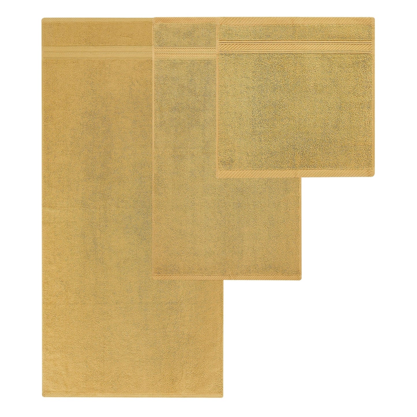 Set di 6 asciugamani jacquard tinti in filo Modern Threads Trefoil Filigree