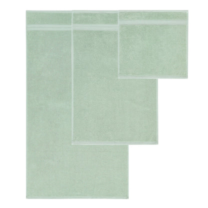 Set di 6 asciugamani jacquard tinti in filo Modern Threads Trefoil Filigree