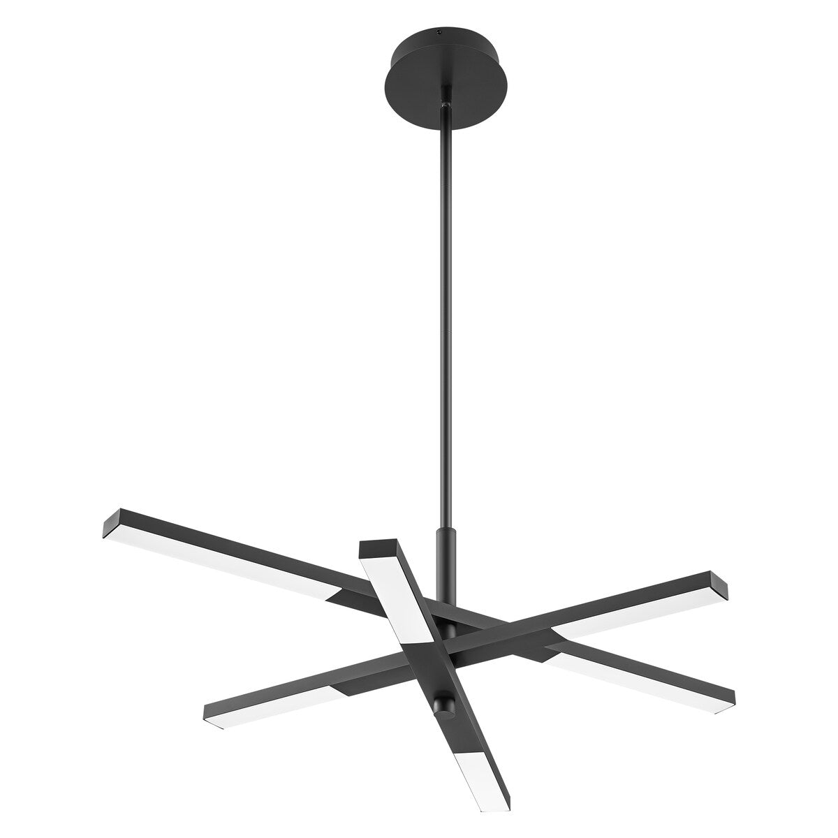 Lampadario moderno lineare a più livelli Sputnik con luce calda 3000K e LED integrato