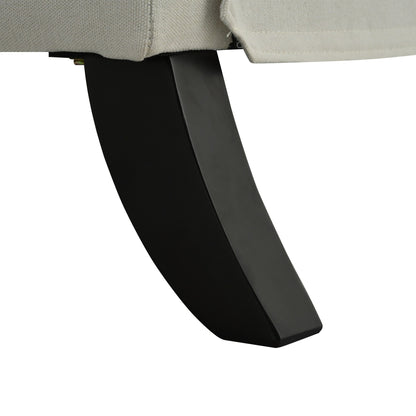 Poltrona reclinabile moderna imbottita con schienale a spinta, tavolino pieghevole e porte di ricarica USB per soggiorno o camera da letto