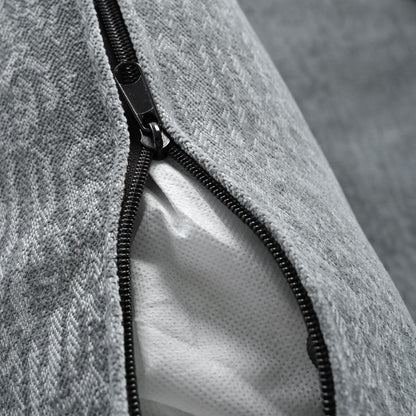 Divano componibile moderno a forma di U in ciniglia, divano componibile a 6 posti con schienale trapuntato e cuscini regolabili sui braccioli.