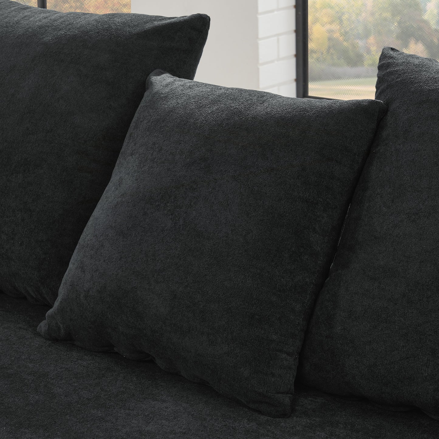 Divano componibile moderno imbottito a forma di L