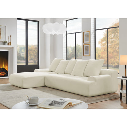 Divano componibile moderno imbottito a forma di L