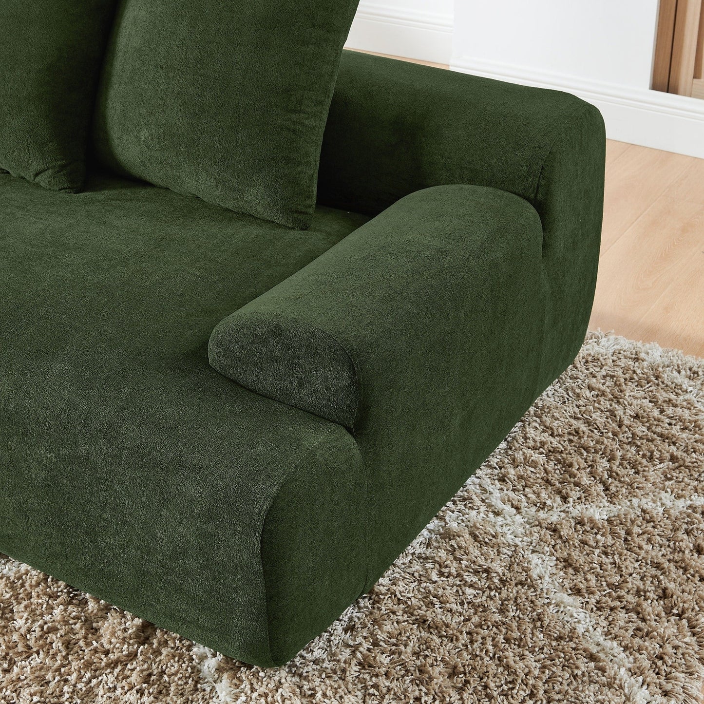 Divano componibile moderno imbottito a forma di L