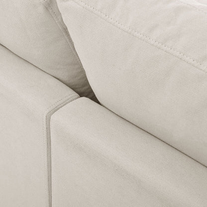 Divano componibile moderno imbottito a forma di L con poggiapiedi regolabile e chaise longue reversibile per soggiorno