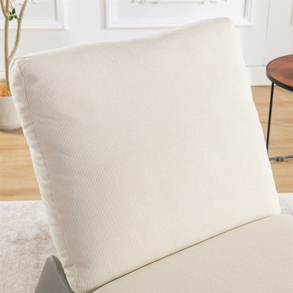 Poltrona reclinabile a dondolo moderna imbottita con poggiapiedi e morbida imbottitura