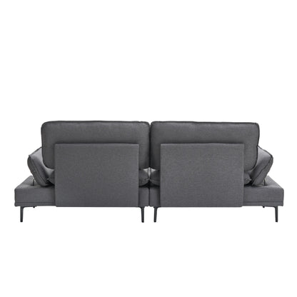 Divano moderno imbottito, soggiorno, camera da letto, appartamento, piccolo spazio