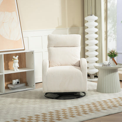 Moderna sedia a dondolo girevole imbottita per la cameretta dei bambini