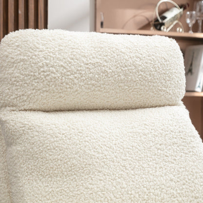 Moderna sedia a dondolo girevole imbottita per la cameretta dei bambini