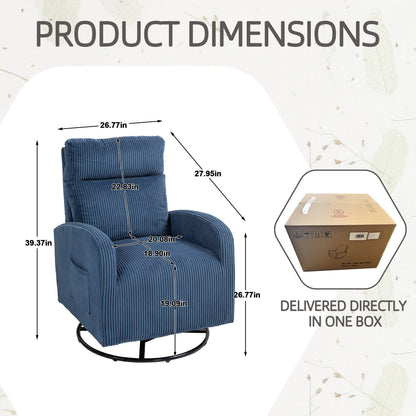 Moderna sedia a dondolo girevole imbottita per la cameretta dei bambini