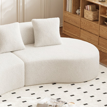 Divano moderno in velluto a 5 posti per soggiorno e camera da letto, uffici e appartamenti